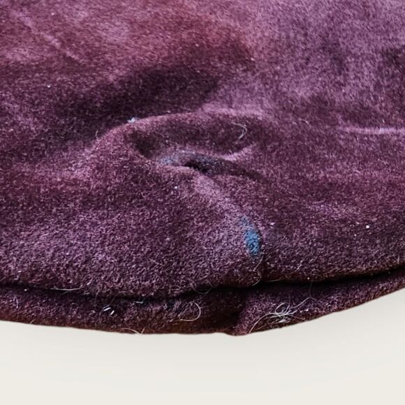 Vintage Cabrelli Canada Burgundy Velvety Shell Envelope Purse - Picture 8 of 9